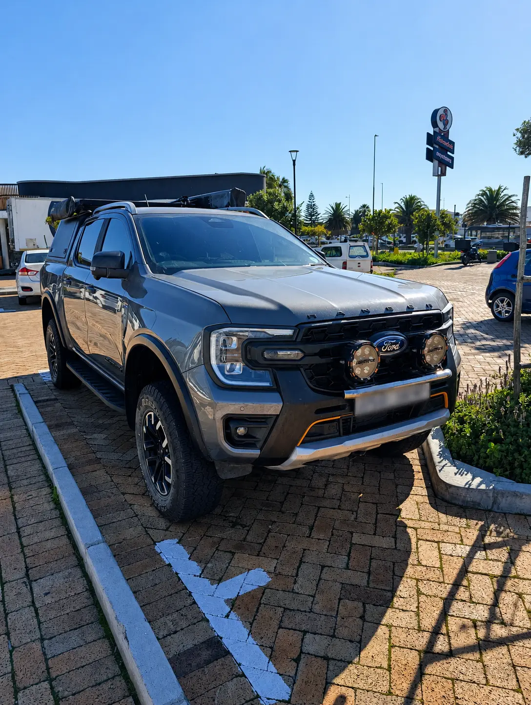Grey Ford Ranger customer vehicle