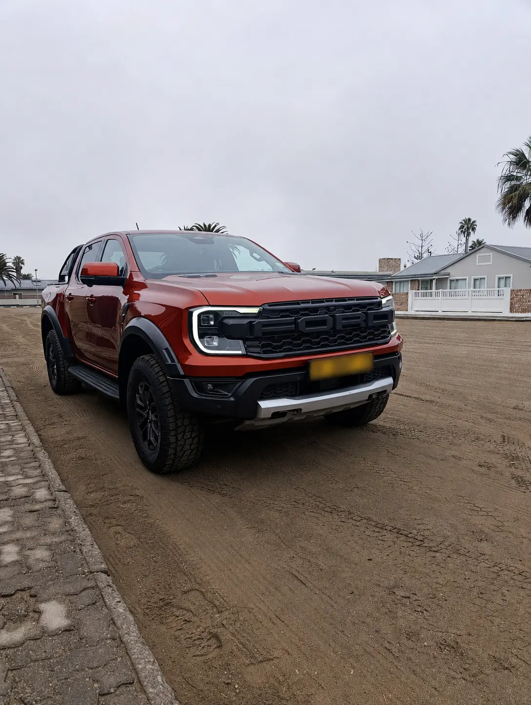 Red Ford Ranger Raptor customer vehicle