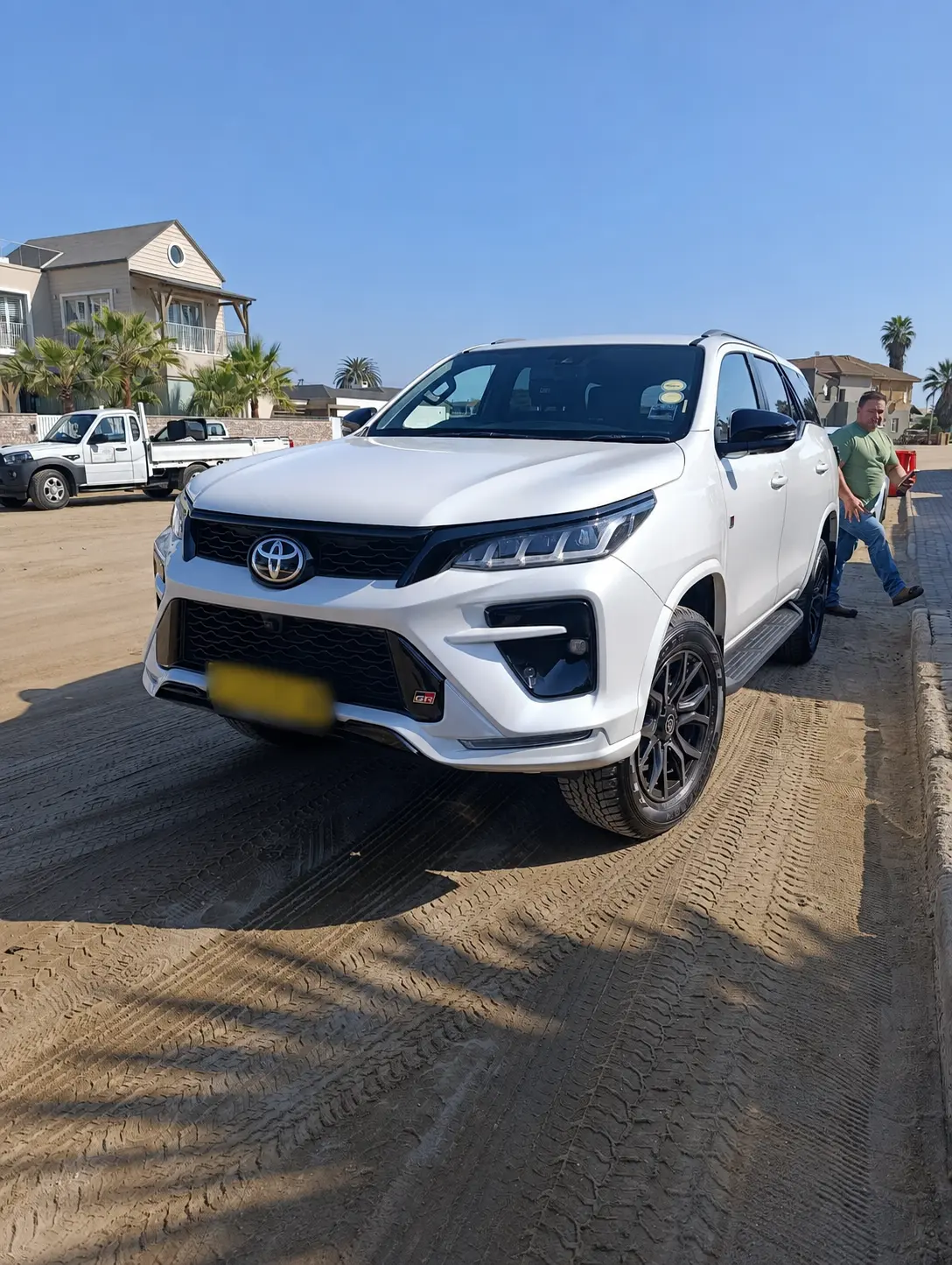 White Toyota Fortuner GR Sport customer vehicle